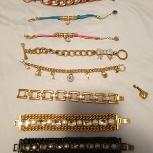 8 JUICY COUTURE Bracelet + 1 HEART CHARM